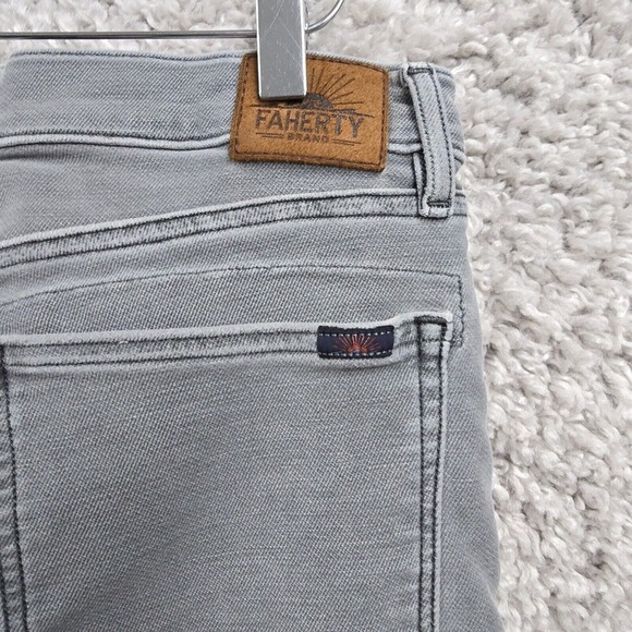 Faherty Pants Mens 31 (Fits 29x32) Gray Terry 5 Pocket Athletic Fit‎ Stretch - Picture 5 of 14